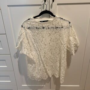 Zara lace tshirt